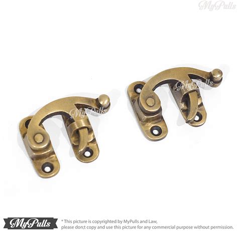 solid brass jewelry box latch